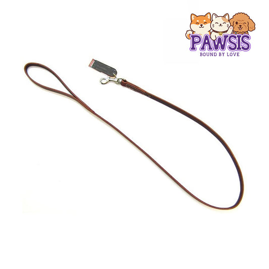 Pawsis - Leather Lead - 4' Long x 5/8" Wide