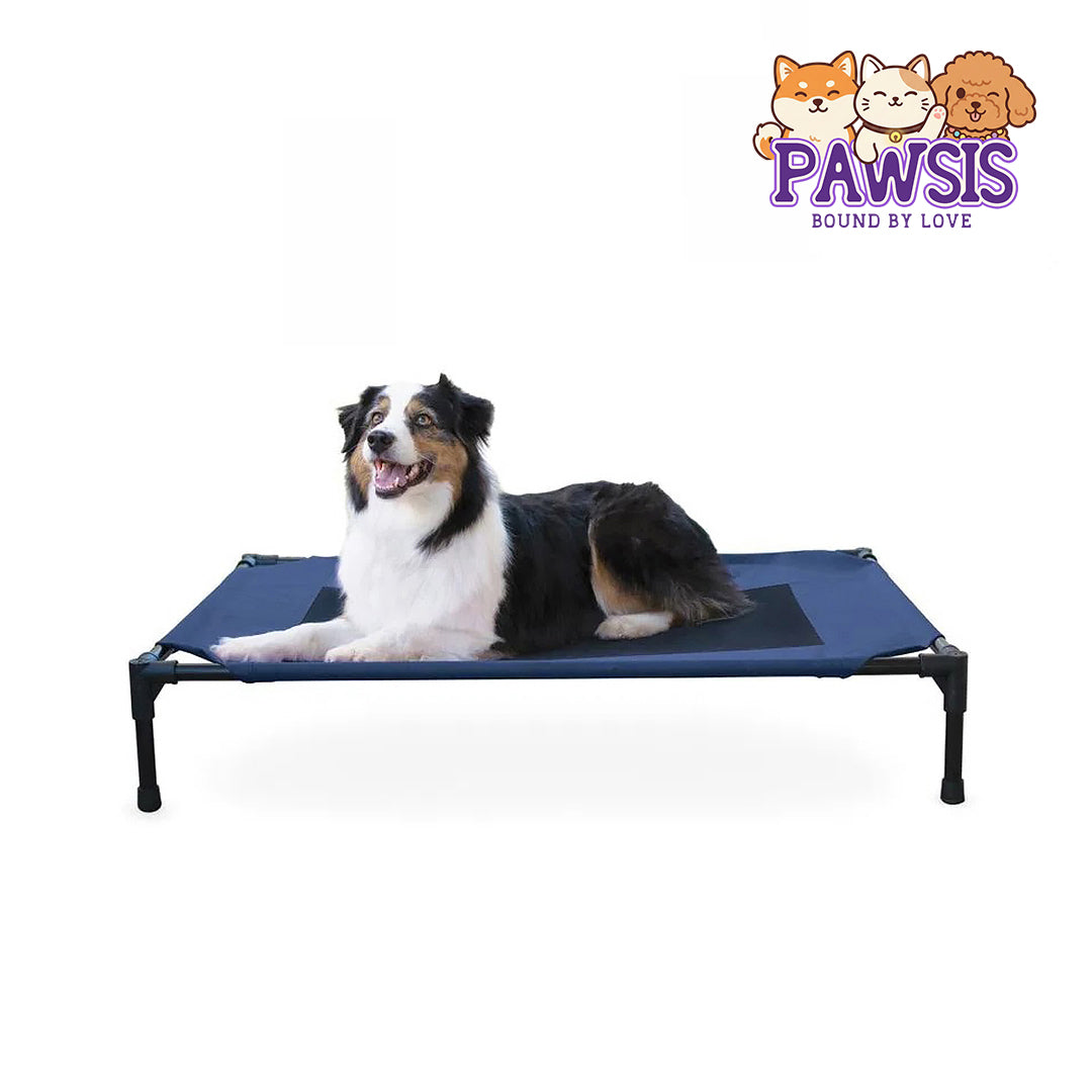 Pawsis - Dog Bed, Large, Navy Blue