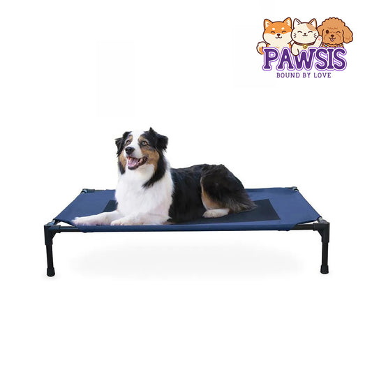 Pawsis - Dog Bed, Large, Navy Blue