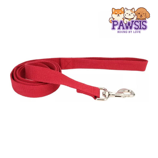 Pawsis - Dog Lead Cranberry Red - 6 feet x 5/8"W