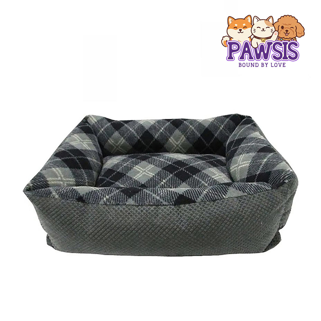 Pawsis - Tartan Plaid Small Pet Lounger (20"x15") Assorted